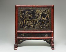 Table Screen: The Peach Blossom Spring, Land of the Immortals, 14th Century. Creator: Unknown.