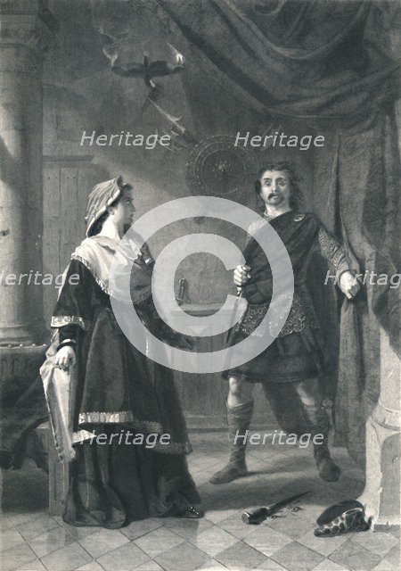 'Macbeth', c1870. Artists: Alexander Keith Johnston, Charles W Sharpe.