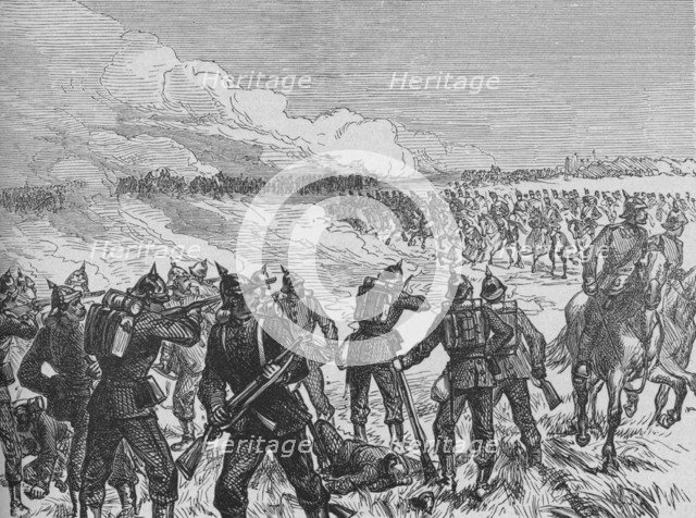'The Battle of Langensalza', c1890. Artist: Unknown.