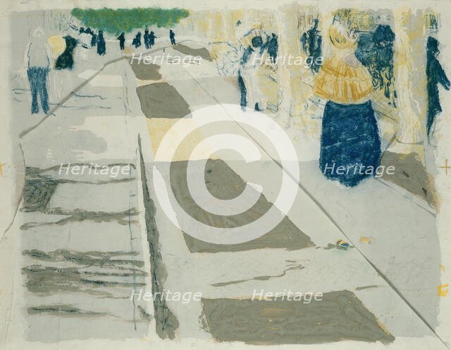 The Avenue, printed 1899. Creator: Edouard Vuillard.