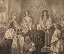 'The Crown Offered to William and Mary, 1689', 1886. Artist: Herbert Bourne.
