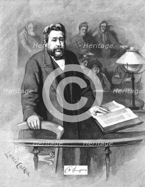 ''Celebrities of the Day -- The Rev.Charles Haddon Spurgeon; Pastor of the Metropolitan Tabernacle', Creator: Lance Calkin.