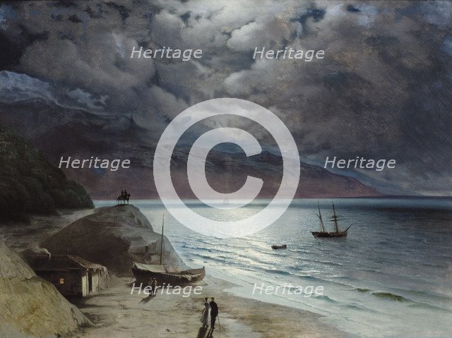 Night at Gurzuf, 1891. Artist: Aivazovsky, Ivan Konstantinovich (1817-1900)