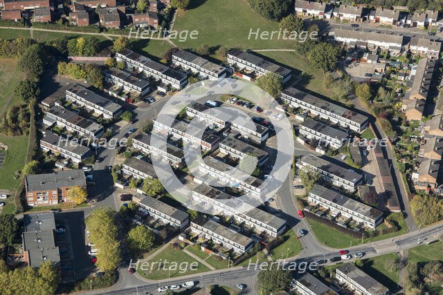Housing estate in Stewards, Harlow, Essex, 2018. Creator: Damian Grady.