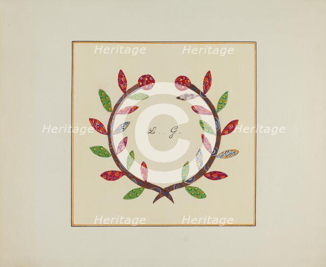 Pieced Autograph Quilt (1 Piece), c. 1936. Creators: Cornelius Christoffels, Margaret Linsley.