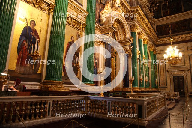 Iconostasis, St Isaac's Cathedral, St Petersburg, Russia, 2011. Artist: Sheldon Marshall