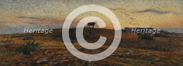 Öland Heath at Sunset, 1903. Creator: Nils Kreuger.