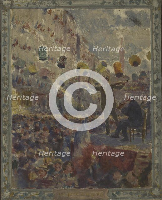 Esquisse pour la mairie du 12ème arrondissement de Paris : Le bal du 14 Juillet, c.1910. Creator: Claude Charles Bourgonnier.
