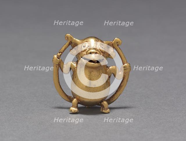 Monkey Bell Pendant, c. 700-1550. Creator: Unknown.