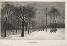 Winter, 1862. Creator: Félix Bracquemond (French, 1833-1914); Bildende Kunst.
