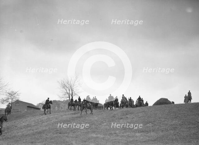 Cutting hunt, 1933 Nov. Creator: Arnold Genthe.