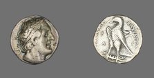 Tetradrachm (Coin) Portraying King Ptolemy I, 367-284 BCE. Creator: Unknown.