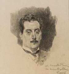 Portrait of the Composer Giacomo Puccini (1858-1924), 1898.