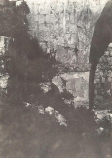 Jérusalem, Arc de l'Ecce-Homo, Détails, 1854. Creator: Auguste Salzmann.