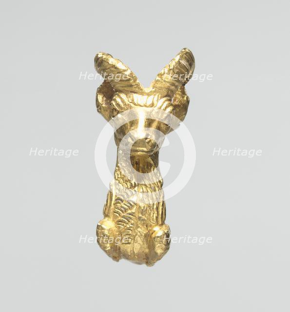 Ibex Bracelet Terminal, 500-400 BC. Creator: Unknown.