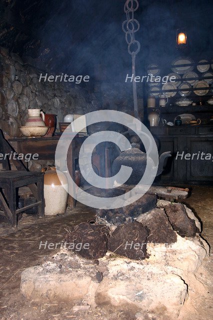 Black house, Colbost Folk Museum, Skye, Highland, Scotland.