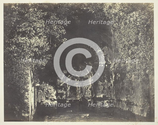 The Grotto of Egeria, Rome, c. 1858. Creator: Robert MacPherson.