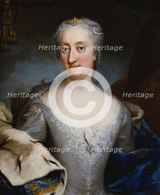 Ulrika Eleonora d.y. 1688-1741, Queen of Sweden, Original: 1730; This version: 8 February 2007... Creator: Martin van Meytens.