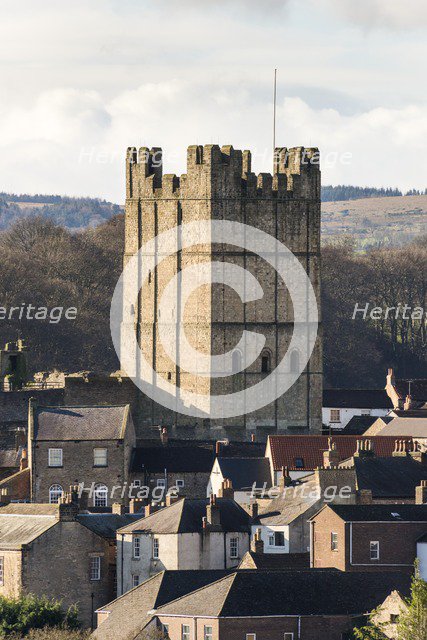 Richmond Castle, North Yorkshire, c2016. Artist: Steven Baker.