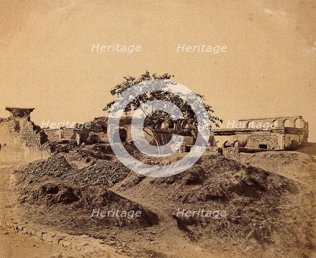 India: a ruined building, c1858. Creator: Felice Beato.