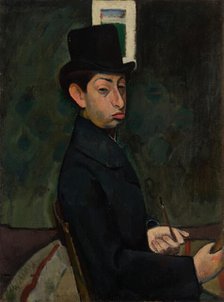 Self-Portrait in Top Hat, 1907.