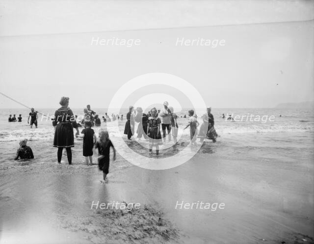 Surf bathing, between 1900 and 1905. Creator: Unknown.