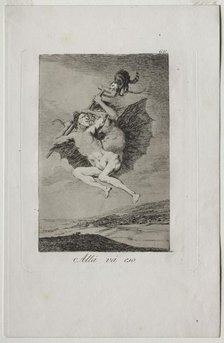 Caprichos: There It Goes.. Creator: Francisco de Goya (Spanish, 1746-1828).