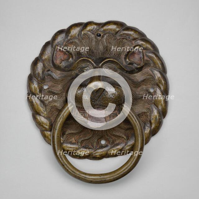 Door Pull in the Form of a Lion's Head, c. 1500. Creator: Unknown.