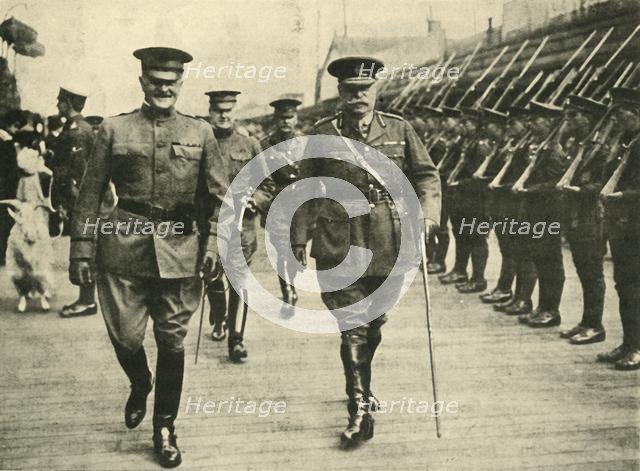 General Pershing and Lieutenant General Pitcairn Campbell, First World War, 8 June 1917, (c1920). Creator: Unknown.
