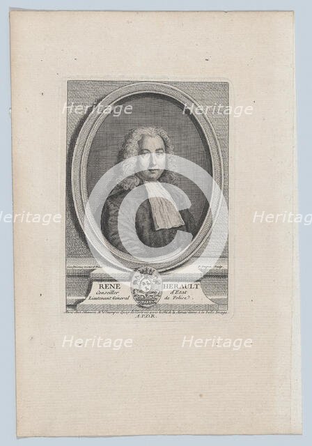 Portrait of René Herault,.n.d., n.d.. Creator: Pierre Dupin.