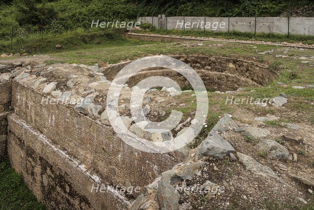 Harwan, ancient Buddhist settlement, Srinagar, Kashmir, India, 2023. Creator: Peter Thompson.