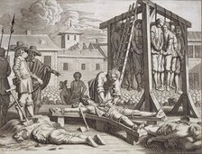 Hangings and torture, pub. 1672. Creator: Philip Baldaeus (1632-1672).