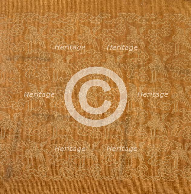 Textile Fragment, 1800s. Creator: Unknown.