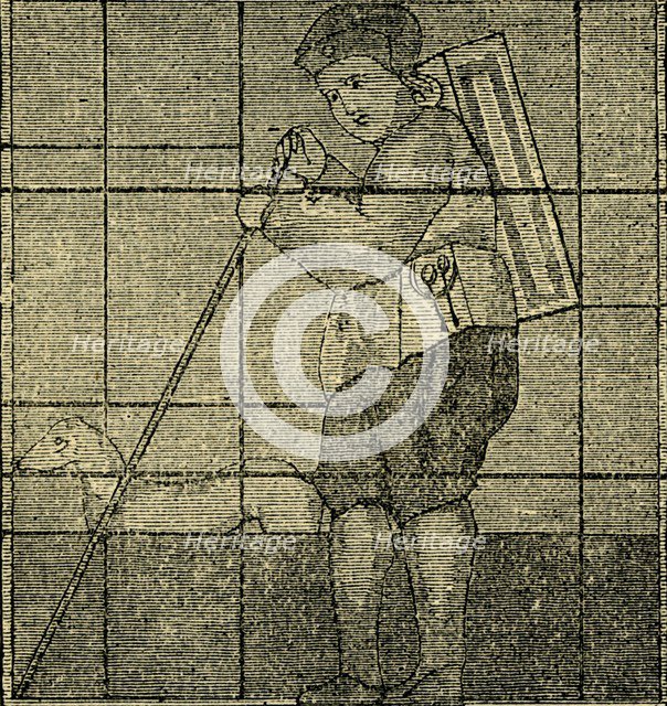 'The Pedlar and his Dog, formerly in Lambeth Church', (c1878). Creator: Unknown.