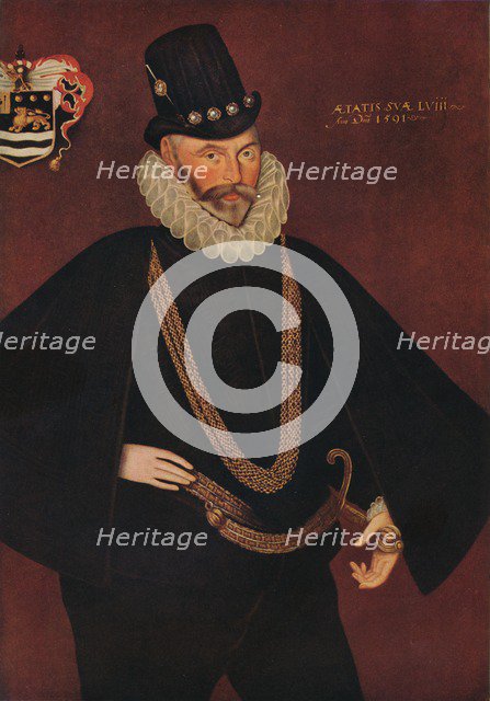 'Sir John Hawkins', 1591. Artist: Hieronimo Custodis
