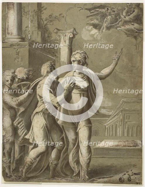 Augustus and the Tiburtine Sibyl, n.d. Creator: Unknown.