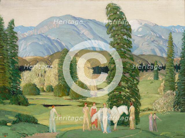 Pegasus Unmounted, about 1922. Creator: Victor Higgins.