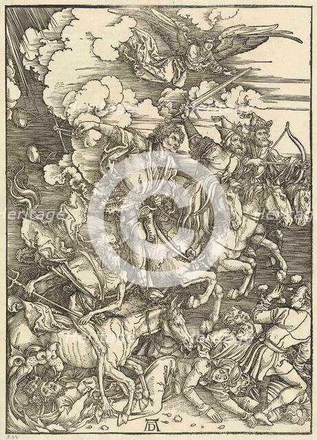 The Four Horsemen, 1498. Creator: Albrecht Durer.