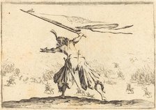 Standard Bearer, c. 1622. Creator: Jacques Callot.