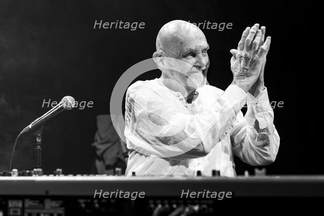 Hans-Joachim Roedelius live at the Jazz Café, London, Apr 2024. Creator: Annapaola Marchesani.