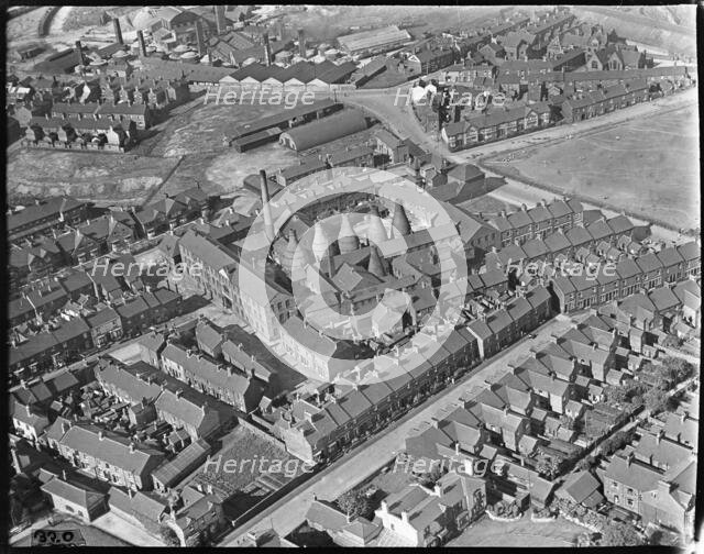 Bleak Hill Earthenware Works and environs, Cobridge, Staffordshire, c1930s. Creator: Arthur William Hobart.