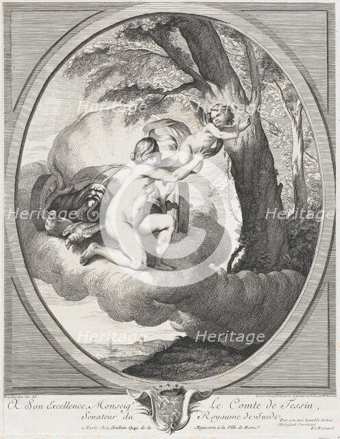Venus and Cupid on a Cloud, 1730-67. Creator: Johann Justin Preissler.