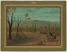 The Cheyenne Brothers Returning from Their Fall Hunt, 1861/1869. Creator: George Catlin.