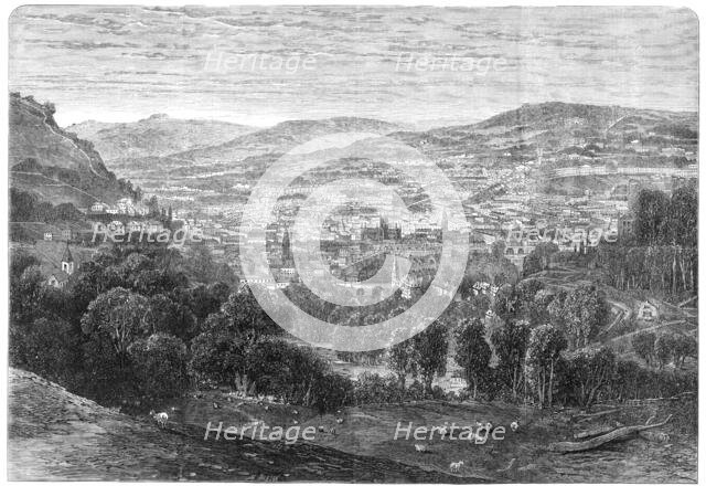 View of the city of Bath from the south-east, 1864. Creator: Mason Jackson.