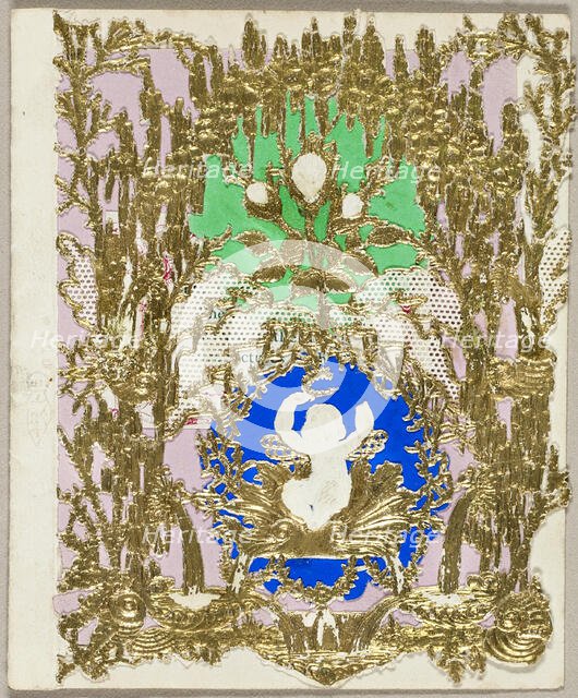 Untitled Valentine (Cupid Enthroned), 1860. Creator: Thomas Wood.