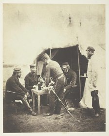 Major General Garrett and Officers of the 46th, 1855. Creator: Roger Fenton.
