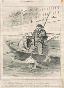 Tire ferme, Gaspard ... y va s'neyer ..., 19th century. Creator: Honore Daumier.