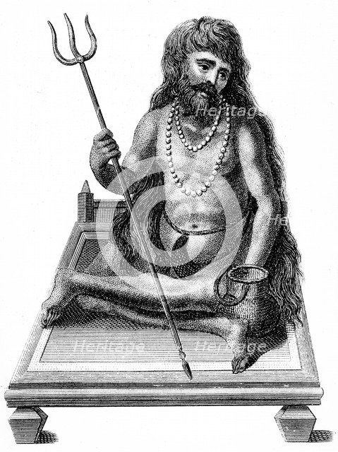 A Yogi meditating, 1811. Artist: Unknown