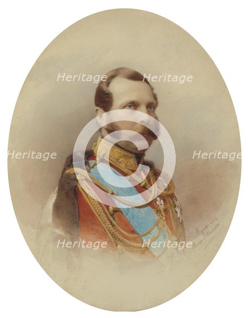 Portrait of Emperor Alexander II (1818-1881), 1864.