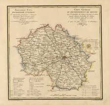 General Map of Moscow Province: Showing Postal and Major Roads, Stations and..., 1821. Creators: Vasilii Petrovich Piadyshev, Faleleef.